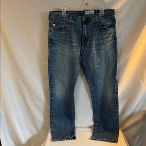 AG-ED denim medium wash graduate tailored leg Japanese fabric mens jeans 36 X 32